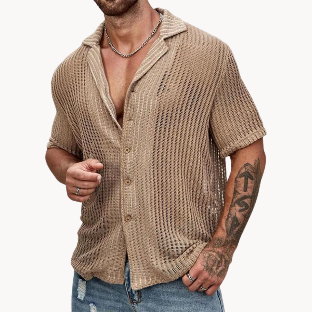 T-shirt s Kratkim Rukavima - Mrežasta Tkanina