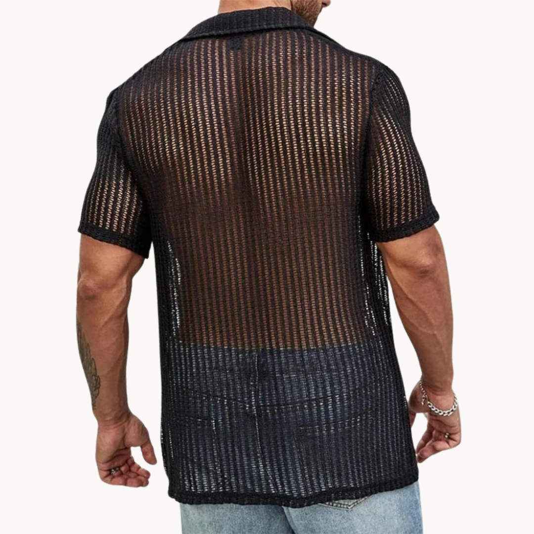 T-shirt s Kratkim Rukavima - Mrežasta Tkanina