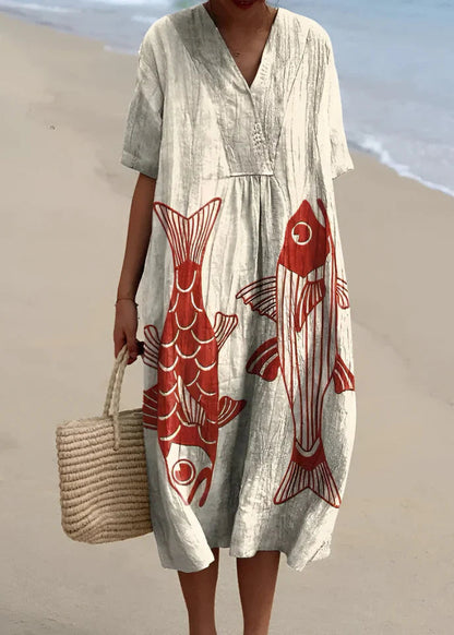 Imelda - Elegantna Geometrijska Haljina" can be rewritten as "Imelda - Stylish Geometric Dress.