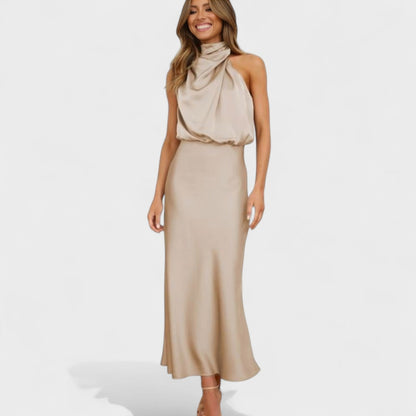 Alba - Elegant Satin Dress