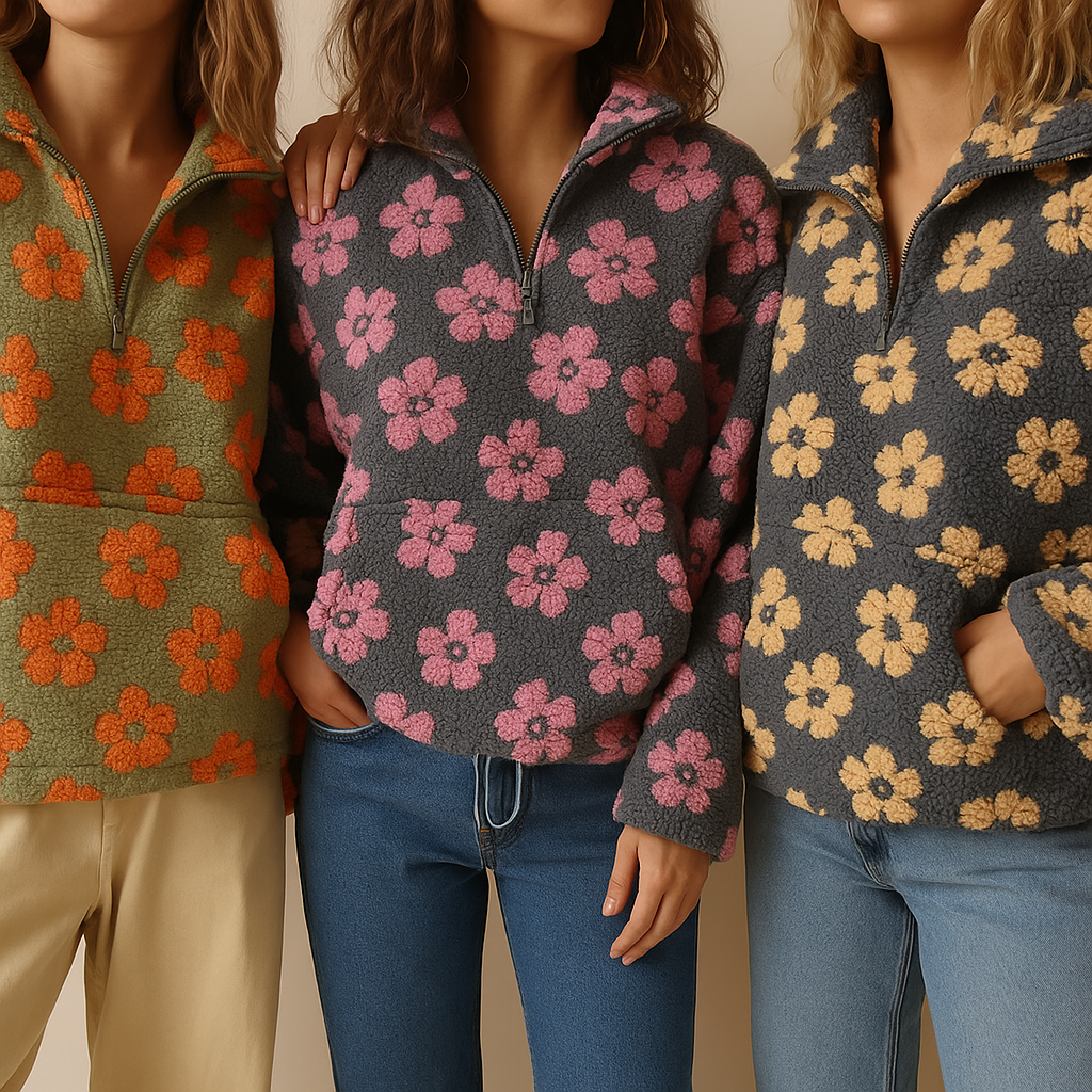 "Daisy - Cvjetni Fleece Pidžama Gornji Dio" can be rewritten as "Daisy - Cvjetni Fleece Pidžama Gornji Komad".