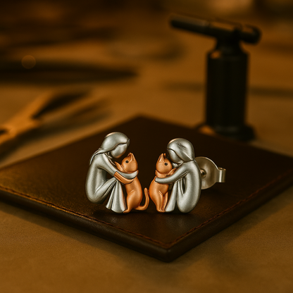 Cat Embrace - Earrings