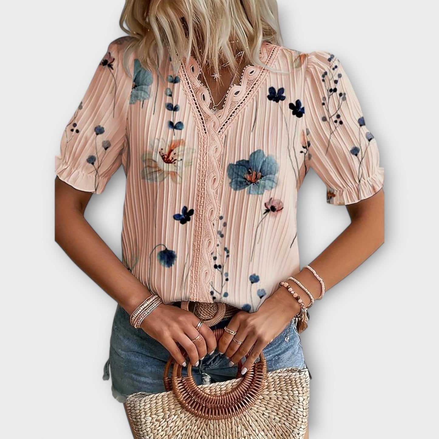 Emília - Bluza s Elegatnim V-Izrezom