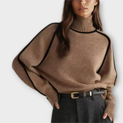 Emília - Elegantan Pulover s Visokim Ovratnikom