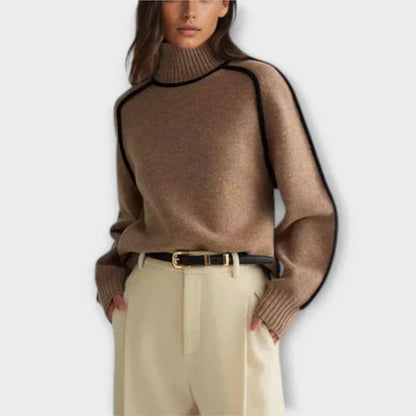 Emília - Elegantan Pulover s Visokim Ovratnikom