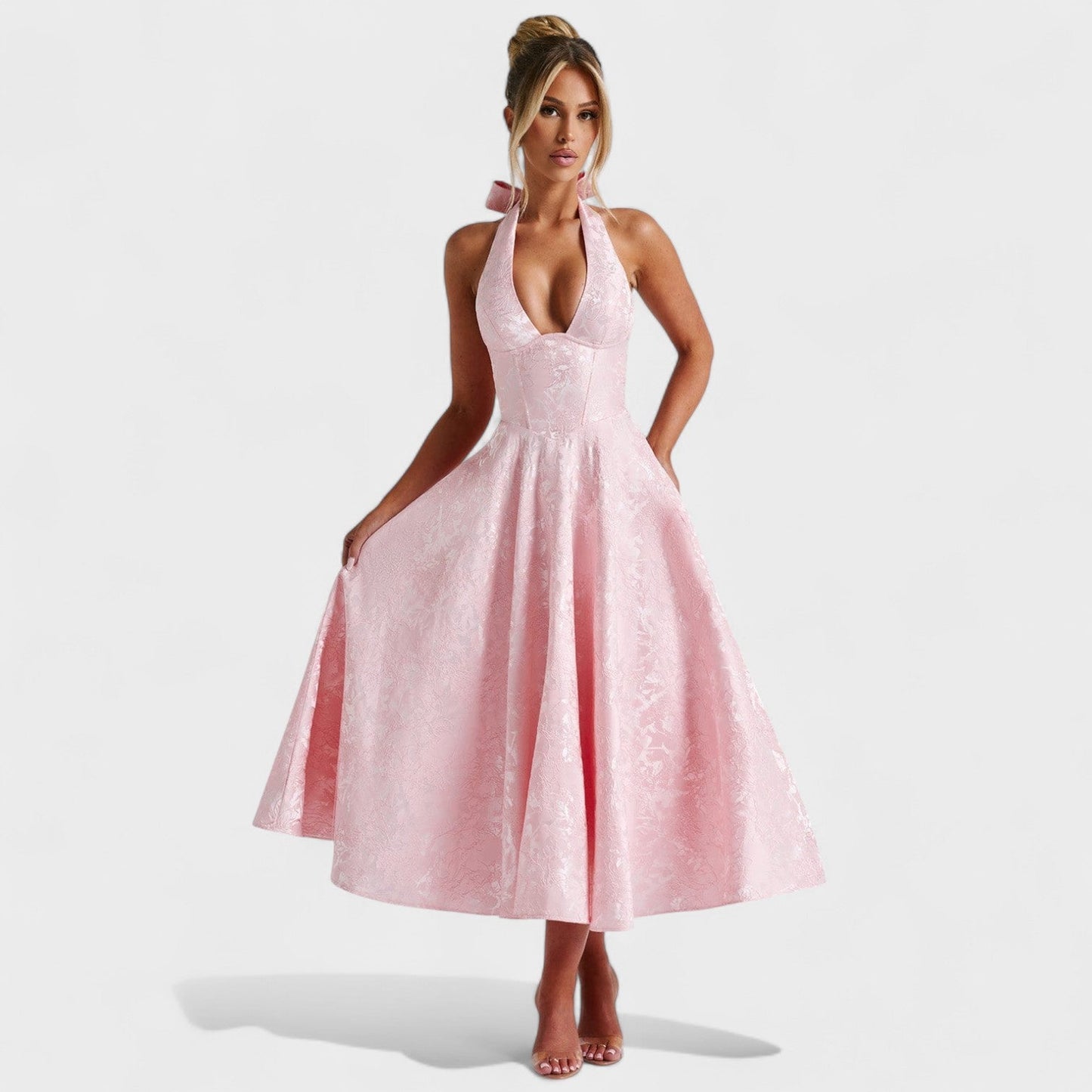 Efi - Midi Haljina s Teksturom