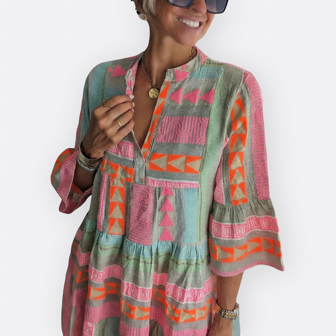 Madalena - Boho Haljina s Elegantnom Siluetom