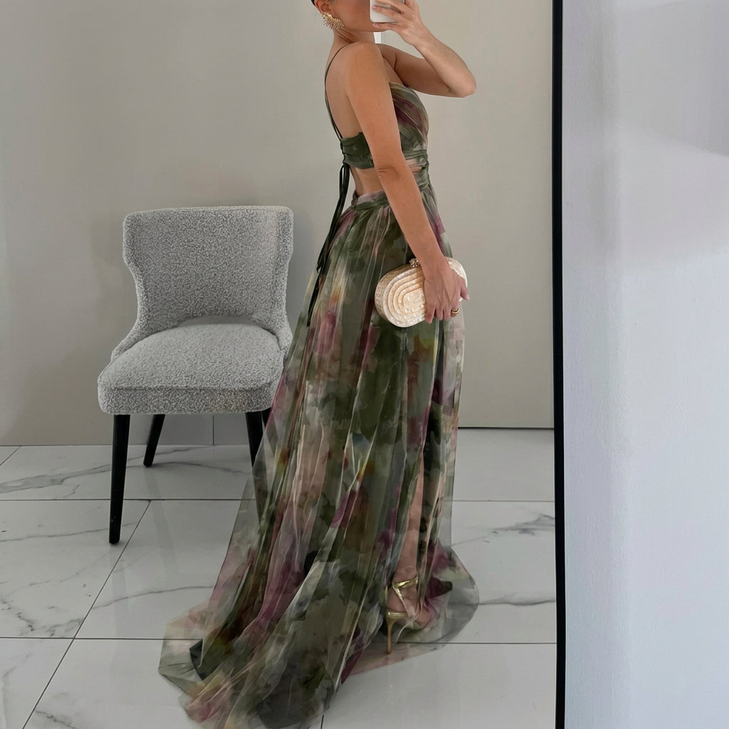 Margarida - Maxi Haljina s Cvjetnim Printom