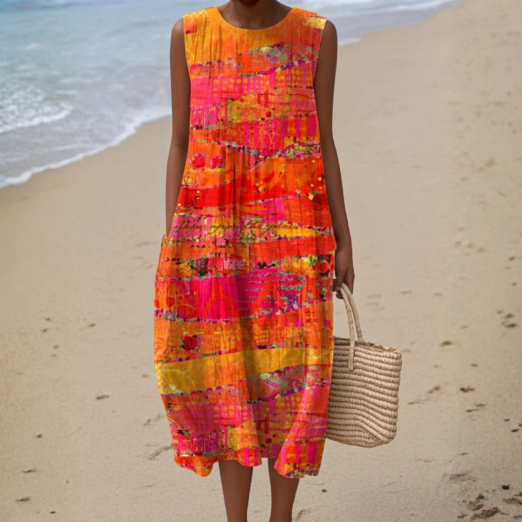 Iara - Comfortable Cotton Dress