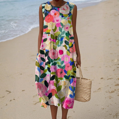 Estela - Comfortable Cotton Dress