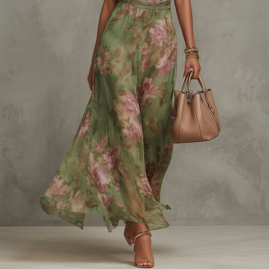 Filipa - Cvjetna Halter Maxi Haljina" could be rewritten as "Filipa - Floral Halter Maxi Dress.