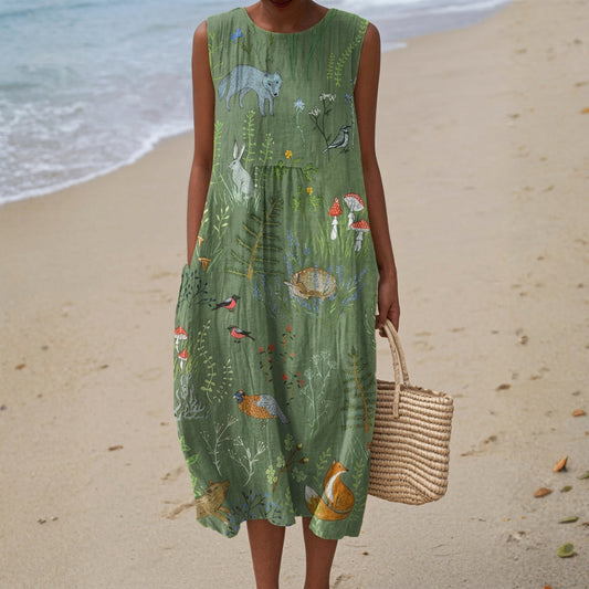 Mariana - Comfortable Cotton Dress