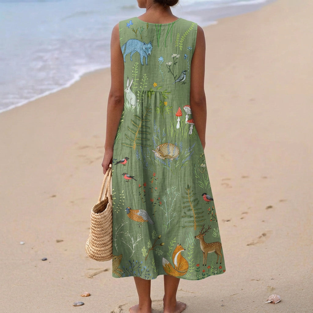 Mariana - Comfortable Cotton Dress