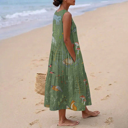 Mariana - Comfortable Cotton Dress