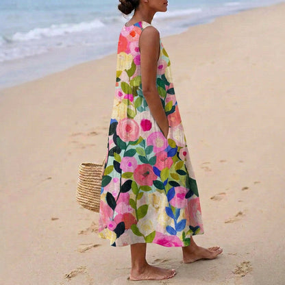 Estela - Comfortable Cotton Dress