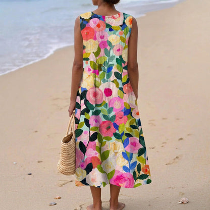 Estela - Comfortable Cotton Dress