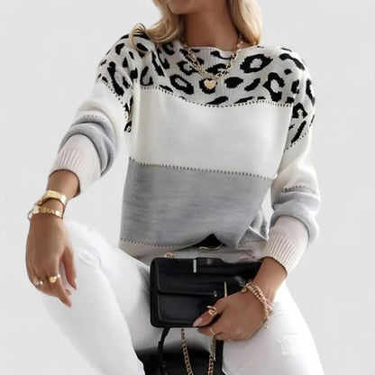 Júlia - Ležerna majica s leopard uzorkom